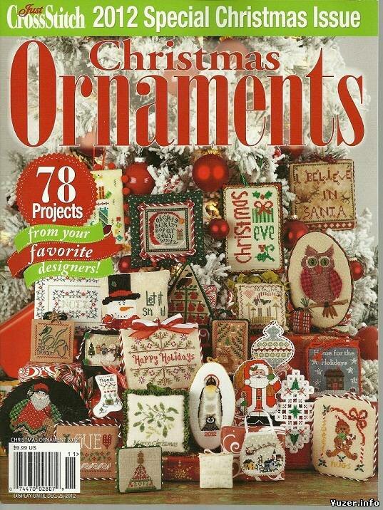 Just Cross Stitch Christmas Ornaments 2012