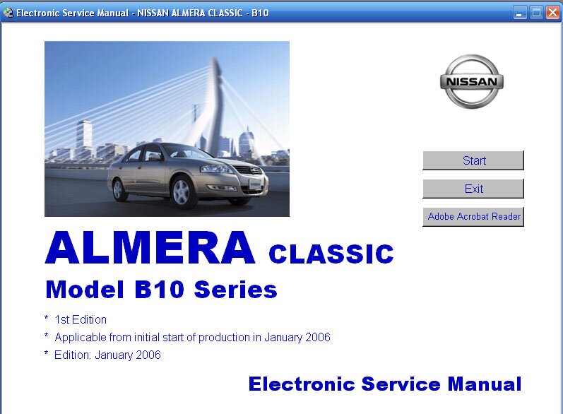 Nissan Almera Classic. Model B10 Series.