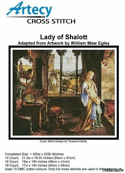 Artecy Cross Stitch "Lady of Shalott"